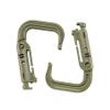 BOOSTEADY 10 Pack Multipurpose D-Ring Grimlock Locking for Molle Webbing with Zippered Pouch view 2