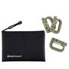 BOOSTEADY 10 Pack Multipurpose D-Ring Grimlock Locking for Molle Webbing with Zippered Pouch view 4