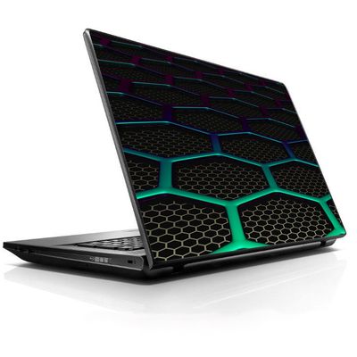 15 15.6 inch Laptop Notebook Skin Vinyl Sticker Cover Decal Fits 13.3" 14" 15.6" 16" HP Lenovo Apple Mac Dell Compaq Asus Acer Metal Grid Futuristic Panel