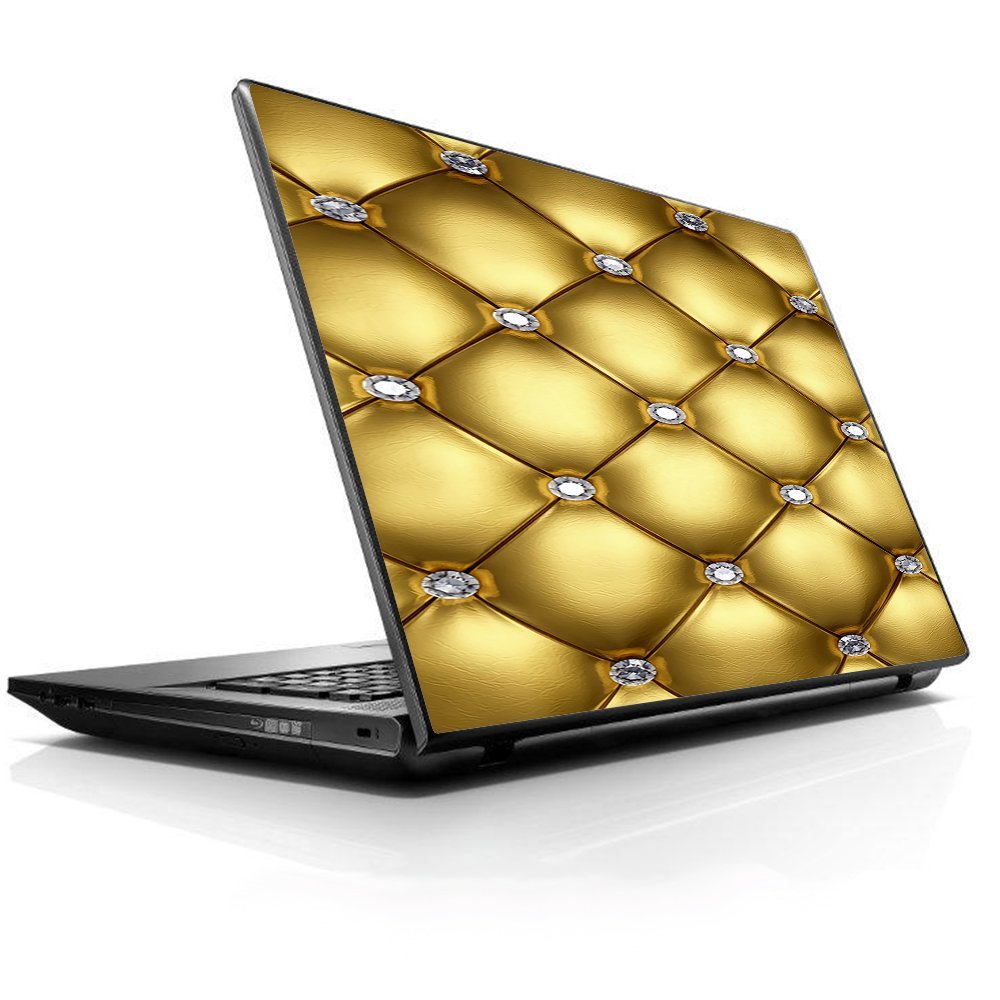 15 15.6 inch Laptop Notebook Skin Vinyl Sticker Cover Decal Fits 13.3" 14" 15.6" 16" HP Lenovo Apple Mac Dell Compaq Asus Acer Gold Diamond Chesterfield
