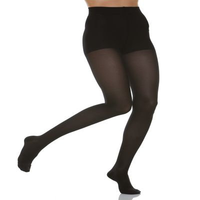 20-30 mmHg Firm Compression Support Pantyhose. Italian Made (Size 2 Black)