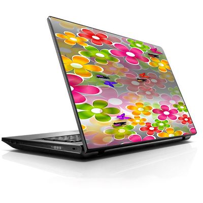 15 15.6 inch Laptop Notebook Skin Vinyl Sticker Cover Decal Fits 13.3" 14" 15.6" 16" HP Lenovo Apple Mac Dell Compaq Asus Acer Butterflies and Daisies Flower