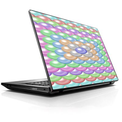 15 15.6 inch Laptop Notebook Skin Vinyl Sticker Cover Decal Fits 13.3" 14" 15.6" 16" HP Lenovo Apple Mac Dell Compaq Asus Acer Pastel Bubbles Design