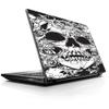 15 15.6 inch Laptop Notebook Skin Vinyl Sticker Cover Decal Fits 13.3" 14" 15.6" 16" HP Lenovo Apple Mac Dell Compaq Asus Acer Crazy Lineart Skull Design view 1