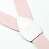 Spring Notion Boys' Elastic Suspenders with Leather Crosspatch Blush Pink Medium view 3