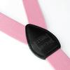 Spring Notion Boys' Elastic Suspenders with Leather Crosspatch Dusty Rose Medium view 3