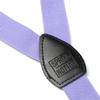 Spring Notion Boys' Elastic Suspenders with Leather Crosspatch Dusty Lavender Medium view 3