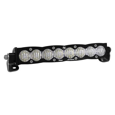 Baja Designs S8 LED 10" Light Bar - Wide Cornering Beam - Slim Off-Road LED Light Bar for Trucks, Wranglers, 4x4, UTV, ATV - Amber Backlight (Clear Lens)