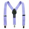 Spring Notion Boys' Elastic Suspenders with Leather Crosspatch Dusty Lavender Small view 1