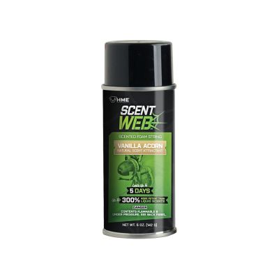 HME Vanilla Acorn Scent Web, 5oz | Long-Lasting Effective Powerful Pre/Post Rut Scented String Foam Attractant for Hunting, Archery & Wildlife Observation