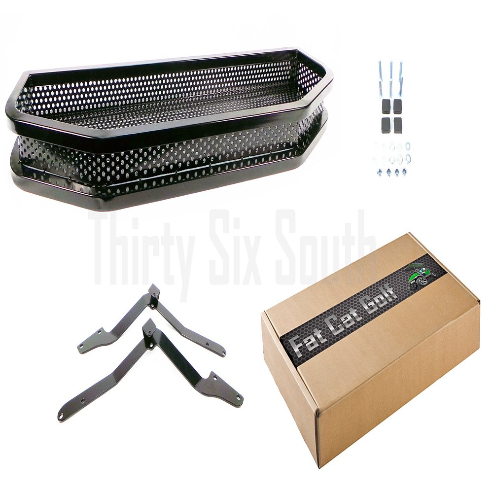 Fat Cat Golf Club Car Precedent Clay Steel Basket Black Powder Coated Hardware Included