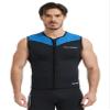 Lemorecn Wetsuits Top Premium Neoprene 3mm Zipper Diving Vest (2095blueM) view 1
