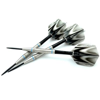 CUESOUL Glory 85% Tungsten 22g Steel Tip Dart Set-Blue line Colored