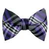Spring Notion Boys' Pre-tied Woven Bow Tie Small Plaid Purple view 1