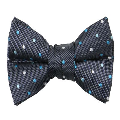 Spring Notion Boys' Pre-tied Woven Bow Tie X-Large Turquoise Dotted