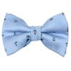 Spring Notion Boys' Pre-tied Woven Bow Tie X-Large Blue Silver Anchor view 1