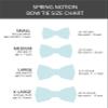 Spring Notion Boys' Pre-tied Woven Bow Tie X-Large Light Blue Stripes view 4