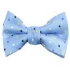 Spring Notion Boys' Pre-tied Woven Bow Tie X-Large Light Blue Dotted view 1