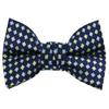 Spring Notion Boys' Pre-tied Woven Bow Tie Small Royal Blue Patterned view 1