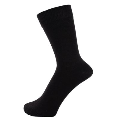 ZAKIRA Finest Combed Cotton Dress Socks in Plain Vivid Colours for Men, Women, 6-9 (US), Black