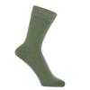 ZAKIRA Finest Combed Cotton Dress Socks in Plain Vivid Colours for Men, Women, 7-12 (US), Army Green view 3