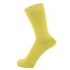 ZAKIRA Finest Combed Cotton Dress Socks in Plain Vivid Colours for Men, Women, 7-12 (US), Yellow Green view 1