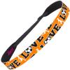 Hipsy Women's Adjustable NO SLIP I Love Soccer Headbands (Orange Mixed Soccer 3pk) view 4