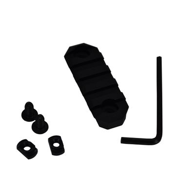 GrovTec US M-LOK Rails & Adaptors, 2.20" Length, 5 Slots, Black