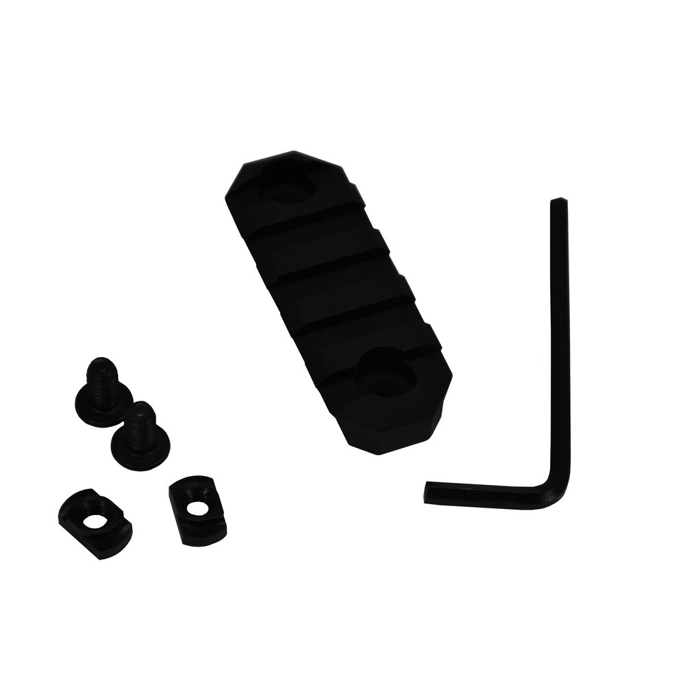 GrovTec US M-LOK Rails & Adaptors, 2.20" Length, 5 Slots, Black