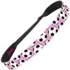 Hipsy Women's Adjustable NO SLIP I Love Soccer Headbands (Light Pink Mixed Soccer 3pk) view 3