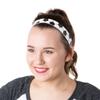 Hipsy Women's Adjustable NO SLIP I Love Soccer Headbands (Black Mixed Soccer 3pk) view 2
