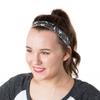 Hipsy Women's Adjustable NO SLIP I Love Soccer Headbands (Black Mixed Soccer 3pk) view 3