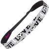 Hipsy Women's Adjustable NO SLIP I Love Soccer Headbands (Grey Mixed Soccer 3pk) view 4