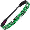 Hipsy Women's Adjustable NO SLIP I Love Soccer Headbands (Green Mixed Soccer 3pk) view 4
