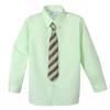Spring Notion Boys' Pre-tied Woven Zipper Tie X-Large Lime Orange Stripes view 3
