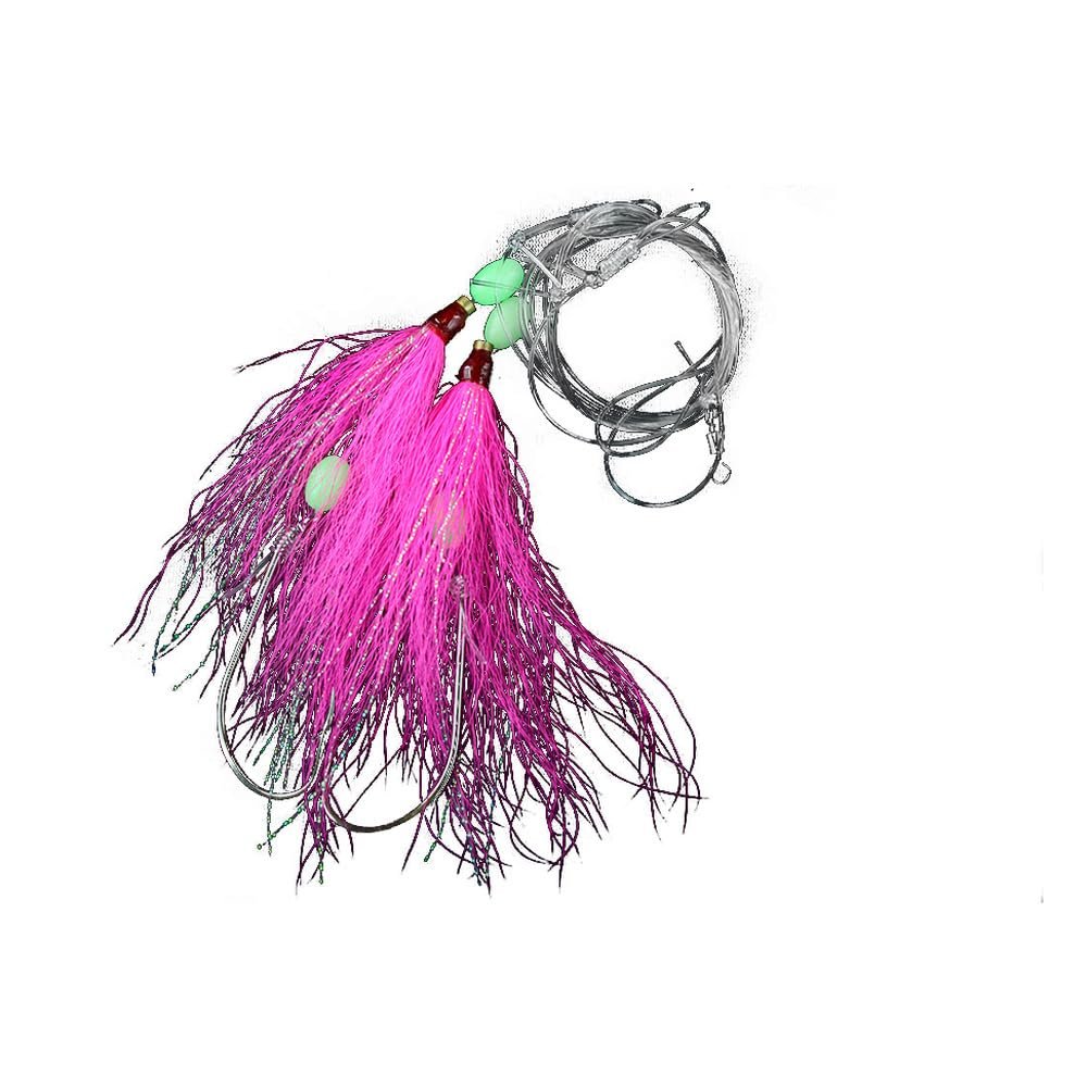 Jigging world JW HI-LO BUCKTAIL RIG Pink 6/0