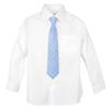 Spring Notion Boys' Pre-tied Woven Zipper Tie Small Light Blue Dotted view 3