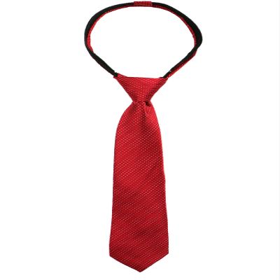 Spring Notion Boys' Pre-tied Woven Zipper Tie Small Red Patterned