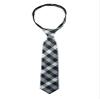 Spring Notion Boys' Pre-tied Woven Zipper Tie X-Large Checkered Black view 1