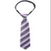 Spring Notion Boys' Pre-tied Woven Zipper Tie Large Pink Stripes view 1