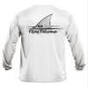 Flying Fisherman TL1407WXXL Redfish Logo Long Sleeve Performance T-Shirt, White, XX-Large view 2