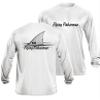Flying Fisherman TL1407WXXL Redfish Logo Long Sleeve Performance T-Shirt, White, XX-Large view 3
