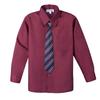 Spring Notion Boys' Pre-tied Woven Zipper Tie X-Small Navy Wine Stripes view 3