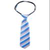 Spring Notion Boys' Pre-tied Woven Zipper Tie Medium Blue Coral Stripes view 1