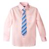 Spring Notion Boys' Pre-tied Woven Zipper Tie Medium Blue Coral Stripes view 3