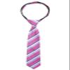 Spring Notion Boys' Pre-tied Woven Zipper Tie Medium Blue Pink Stripes view 1