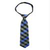 Spring Notion Boys' Pre-tied Woven Zipper Tie Small Checkered Blue view 1