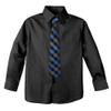 Spring Notion Boys' Pre-tied Woven Zipper Tie Small Checkered Blue view 3