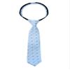 Spring Notion Boys' Pre-tied Woven Zipper Tie Large Blue Silver Anchor view 1