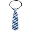 Spring Notion Boys' Pre-tied Woven Zipper Tie Medium Blue Checkered view 1